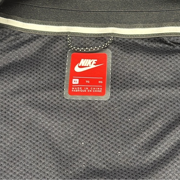 Nike Tech Hypermesh Varsity Athletic Performance Black Vented Track Jacket XL - Picture 12 of 14